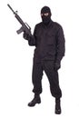 Mercenary with xm177 rifle Royalty Free Stock Photo