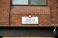 Mercer Street name sign, London, UK