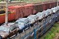 Merchandise wagons I Royalty Free Stock Photo