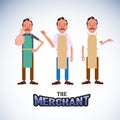 Merchant. character design - illustration
