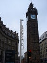 Merchant city with clock tower