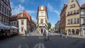 Merchants` bridge medieval buildings in the city of erfurt Thuringia