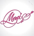 MERCI hand lettering (vector)