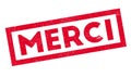 Merci rubber stamp