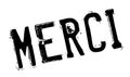 Merci rubber stamp