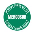 Mercosur Southern common market symbol icon