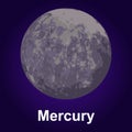 Mercury icon, isometric style Royalty Free Stock Photo