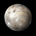 Photo realistic Mercury planet isolated on transparent background cutout PNG. High resolution.