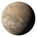 Mercury planet set isolated on white background Royalty Free Stock Photo