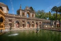 Mercury Pond (Estanque de Mercurio) at Alcazar Gardens (Royal Palace of Seville) - Seville, Andalusia, Spain