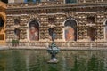 Mercury Pond (Estanque de Mercurio) at Alcazar Gardens (Royal Palace of Seville) - Seville, Andalusia, Spain Royalty Free Stock Photo