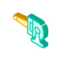 mercury-quartz irradiator isometric icon vector illustration color Royalty Free Stock Photo