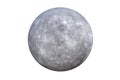 Mercury Planet on white background. 3D rendering Royalty Free Stock Photo