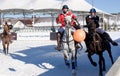 Mercury snow polo cup Royalty Free Stock Photo