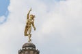 Mercury statue at Schlossplatz, Germany Royalty Free Stock Photo