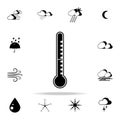 mercury thermometer sign icon. Weather icons universal set for web and mobile Royalty Free Stock Photo