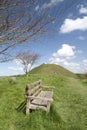 Mere Castle hill from Long Hill Royalty Free Stock Photo