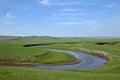 Mergel Riverside Golden Horde Khan Mongolian steppe tribes Royalty Free Stock Photo