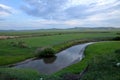 Mergel Riverside Golden Horde Khan Mongolian steppe tribes Royalty Free Stock Photo