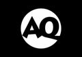 Merger shape of AQ initial letter