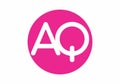 Merger shape of AQ initial letter