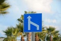 Merging Traffic Signs. Mandatory signs. Road signs in Israel