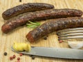 Merguez grill sausage Royalty Free Stock Photo