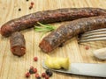 Merguez grill sausage Royalty Free Stock Photo