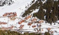 Meribel Ski Resort, Village of Meribel-Mottaret (1750 m) Royalty Free Stock Photo