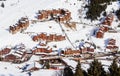Meribel Ski Resort, Village of Meribel-Mottaret 1750 m Royalty Free Stock Photo