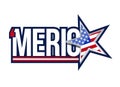 merica star flag sign. US america sign Royalty Free Stock Photo