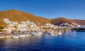 Merichas port, Kythnos island, Cyclades, Greece Royalty Free Stock Photo