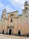 The Merida Cathedral church Royalty Free Stock Photo