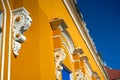 Merida city colorful facades Yucatan Mexico