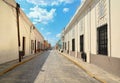 Merida City in Mexico colonial architecture Royalty Free Stock Photo