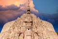 Merida, an iconic Homeland Monument Monumento a la Patria located at the runabout of Paseo de Montejo