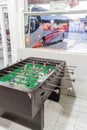 MERIDA, MEXICO - FEB 28, 2016: Table football at a CAME bus terminal in Merida, Mexi