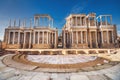 Merida roman theater, Merida, Extremadura, Spain. Royalty Free Stock Photo