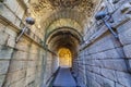 Merida Roman theatre west door corridor. Extremadura, Spain Royalty Free Stock Photo