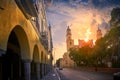 Merida San Idefonso cathedral Yucatan Royalty Free Stock Photo