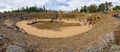 Merida, Spain - April 2019: Roman Amphitheatre of Merida Royalty Free Stock Photo