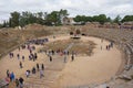 Merida, Spain - April 2019: Roman Amphitheatre of Merida Royalty Free Stock Photo