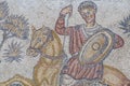 Riser with spears roman mosaic