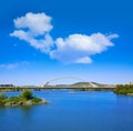 Merida in Spain Lusitania bridge over Guadiana Royalty Free Stock Photo