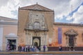 Merida, Yucatan, Mexico: Visitors wait to enter the Museo Casa Montejo