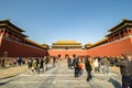 Meridan Gate of Ancient Forbidden City Royalty Free Stock Photo