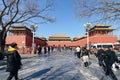 Wumen, the Meridian Gate of Forbidden City in Beijing Royalty Free Stock Photo