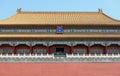 Wumen, the Meridian Gate of Forbidden City in Beijing Royalty Free Stock Photo