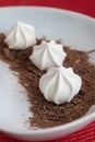 Meringue with Chocolate Royalty Free Stock Photo