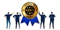 merit medal of award for best employee in company organization achievement meritocracy